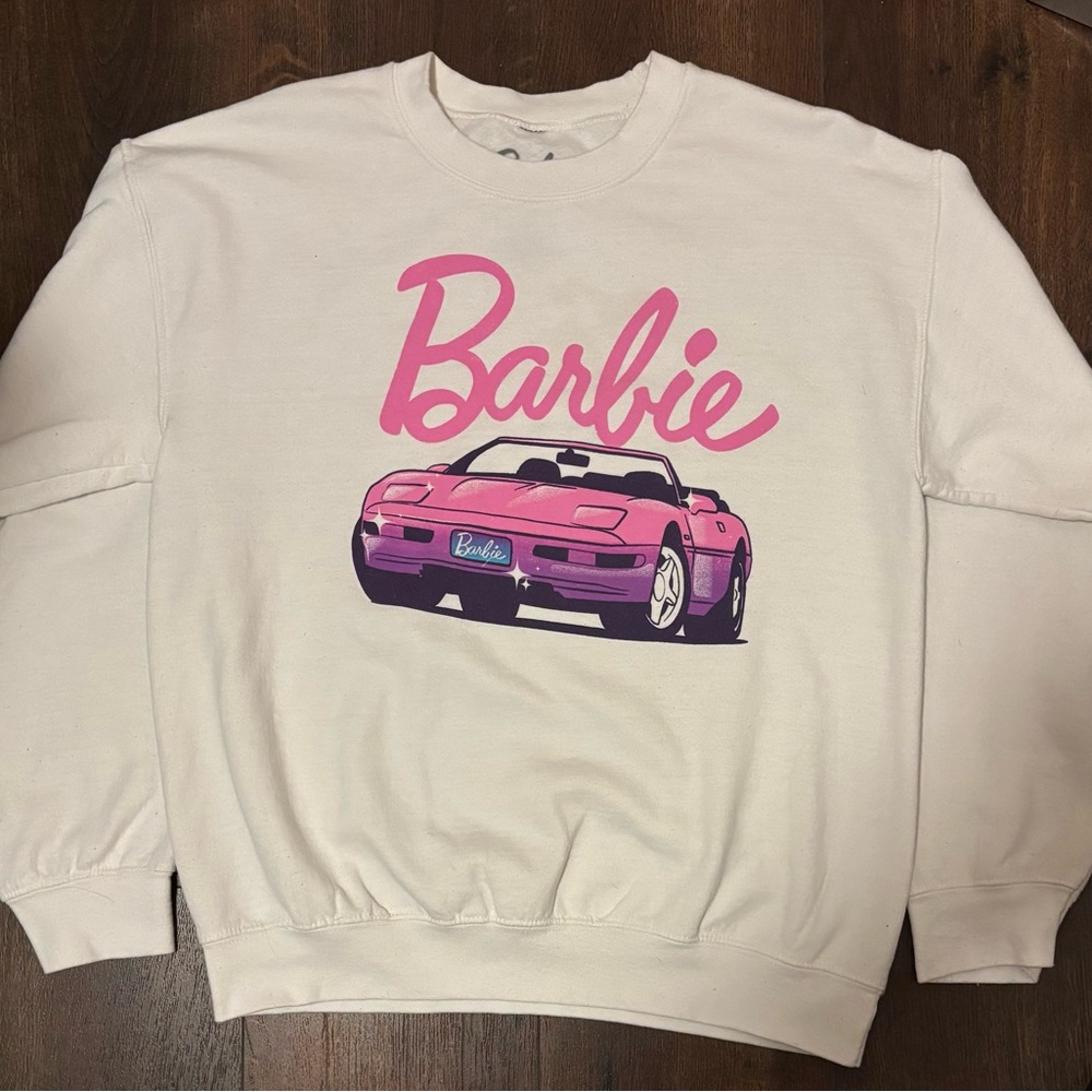 Aeropostale Barbie crew-neck sweatshirt.